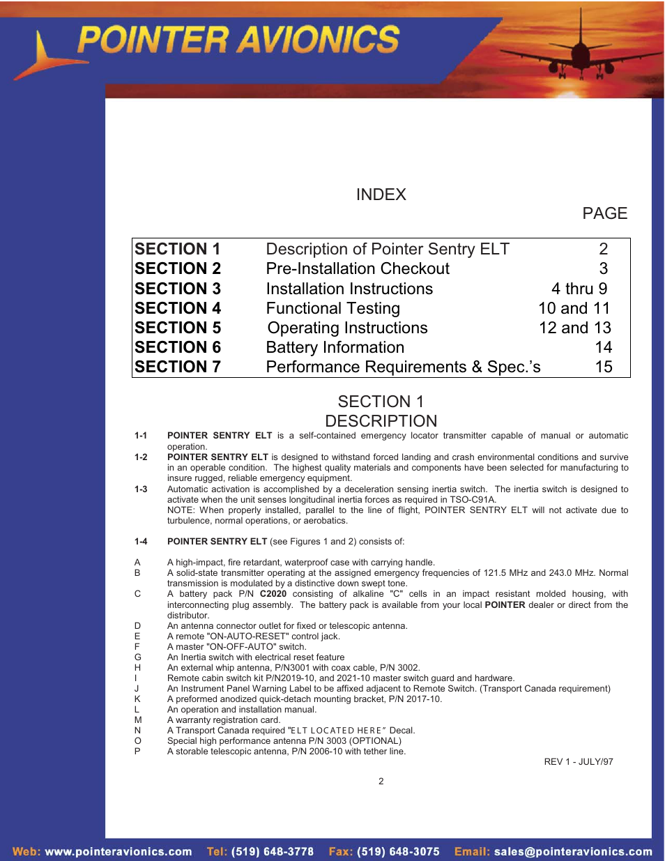 SkyHunter406 4000-10 AP User Manual | Page 2 / 16