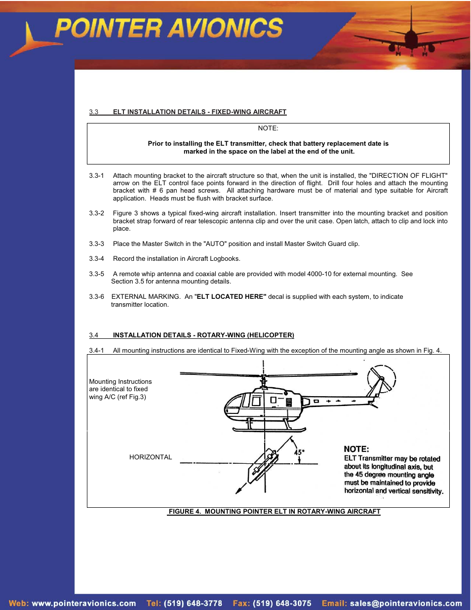 SkyHunter406 4000-10 AP User Manual | Page 7 / 16
