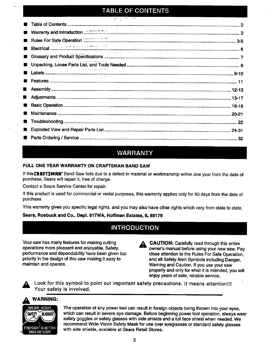 Craftsman 315.214490 User Manual | Page 2 / 32