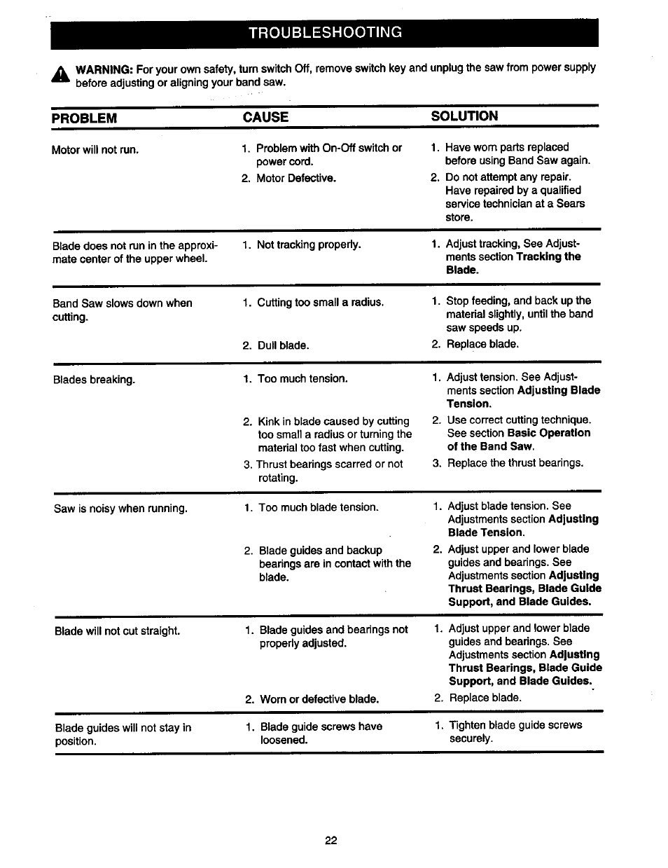 Craftsman 315.214490 User Manual | Page 22 / 32