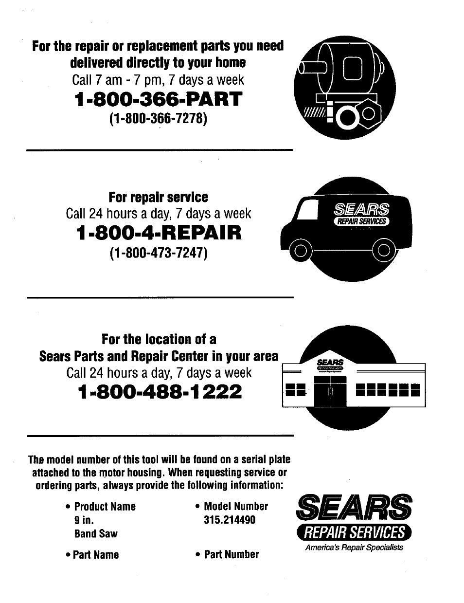 Craftsman 315.214490 User Manual | Page 32 / 32