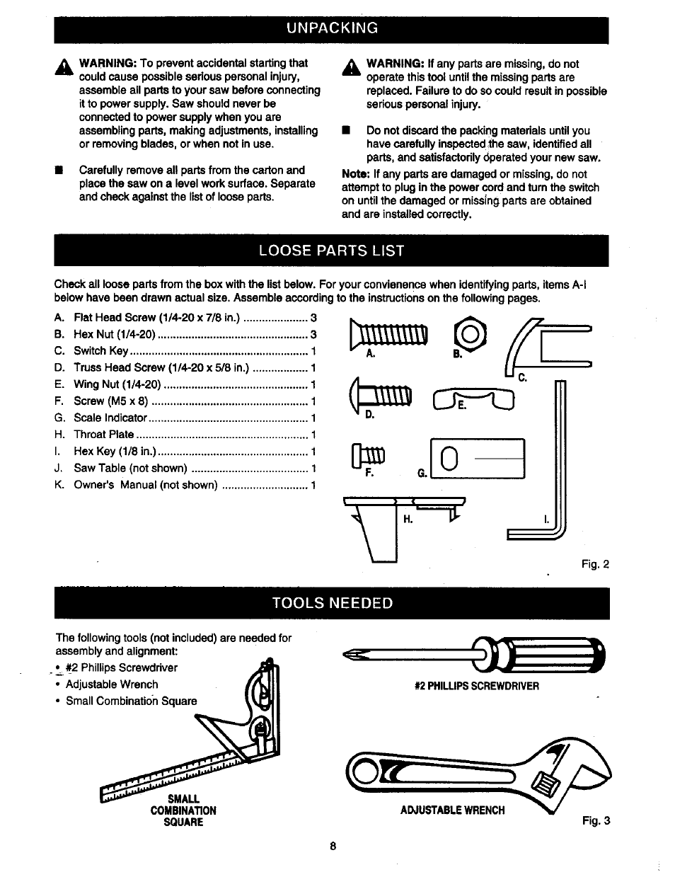 Craftsman 315.214490 User Manual | Page 8 / 32