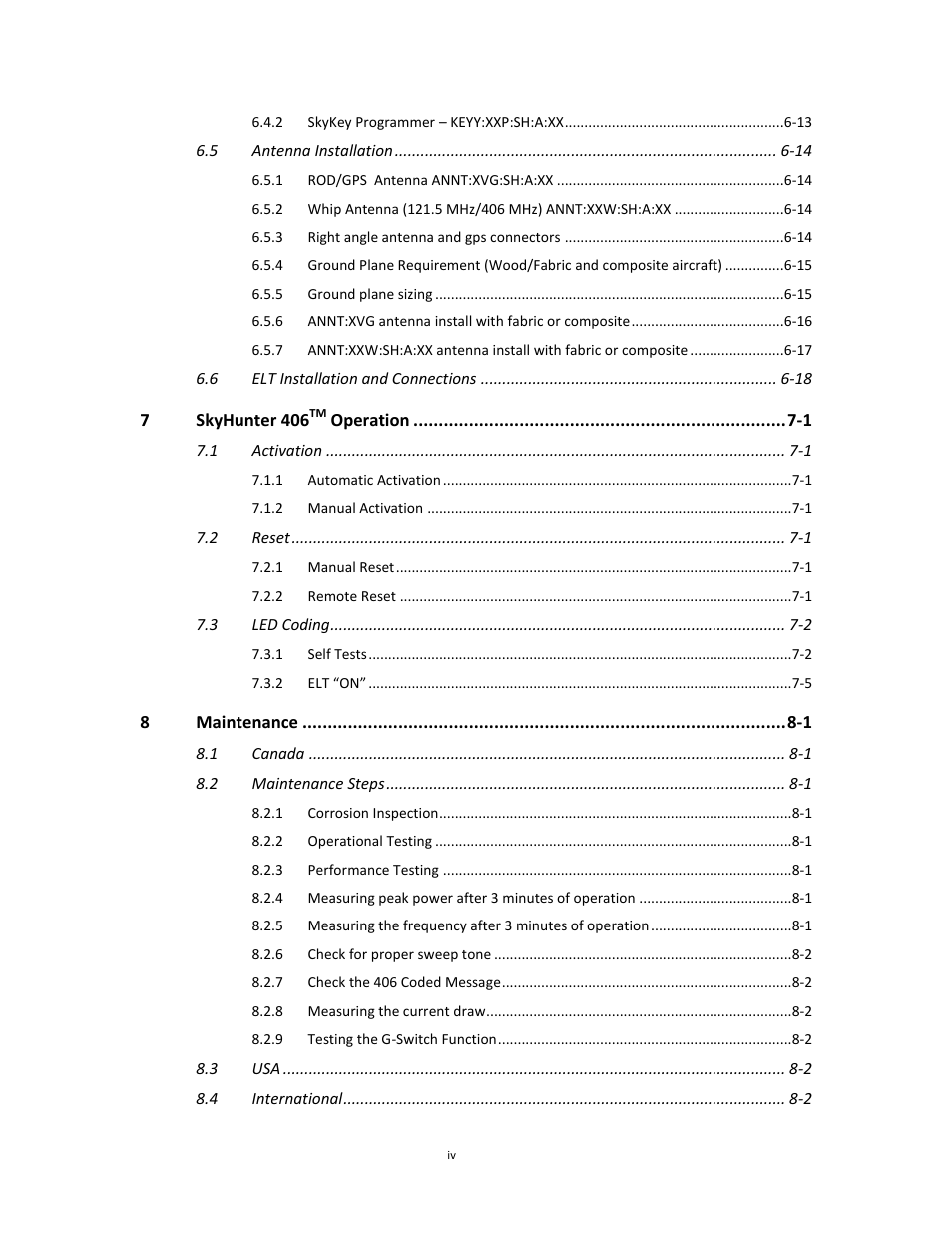 SkyHunter406 SKYHUNTER 406 HF User Manual | Page 4 / 56