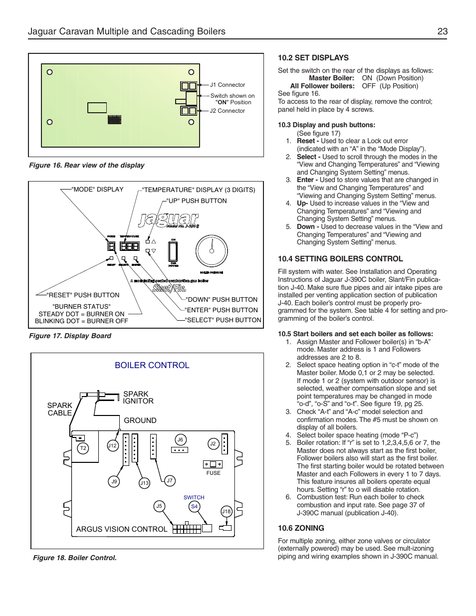 Jaguar caravan multiple and cascading boilers 23 | Slant/Fin Jaguar User Manual | Page 23 / 36