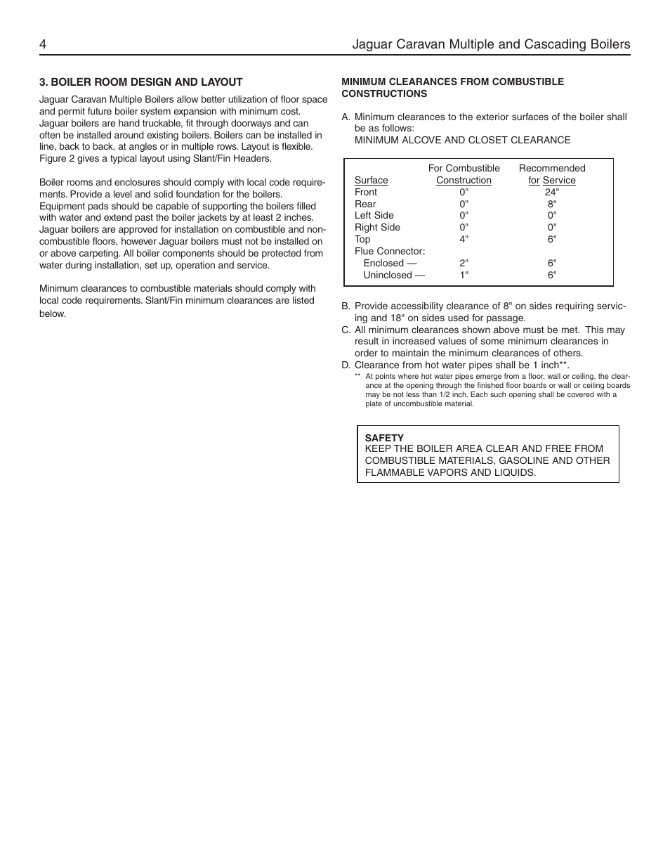Jaguar caravan multiple and cascading boilers 4 | Slant/Fin Jaguar User Manual | Page 4 / 36