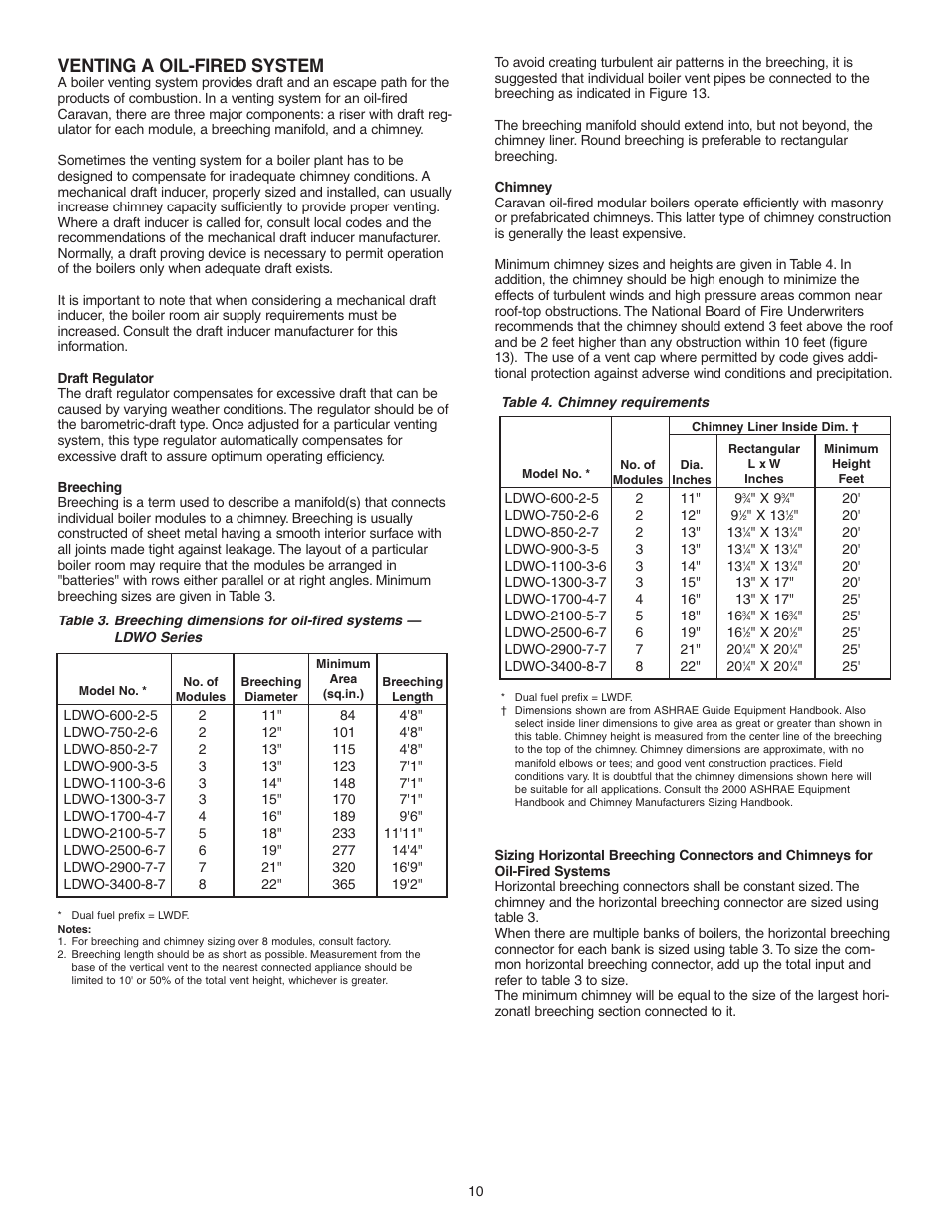 Venting a oil-fired system | Slant/Fin Oil Hot Water User Manual | Page 10 / 28