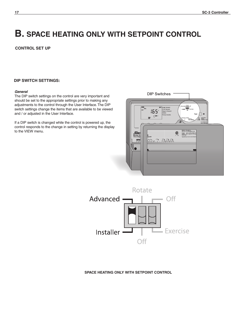 Space heating only with setpoint control | Slant/Fin SC-3 User Manual | Page 16 / 27