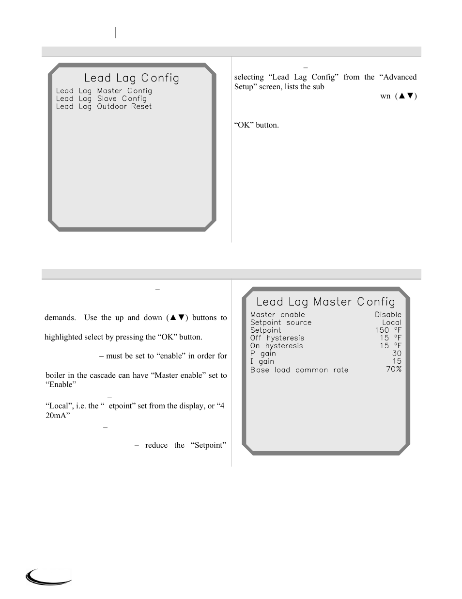 Slant fin corp, Lead, Master | Config | Slant/Fin CHS-399 User Manual | Page 18 / 36