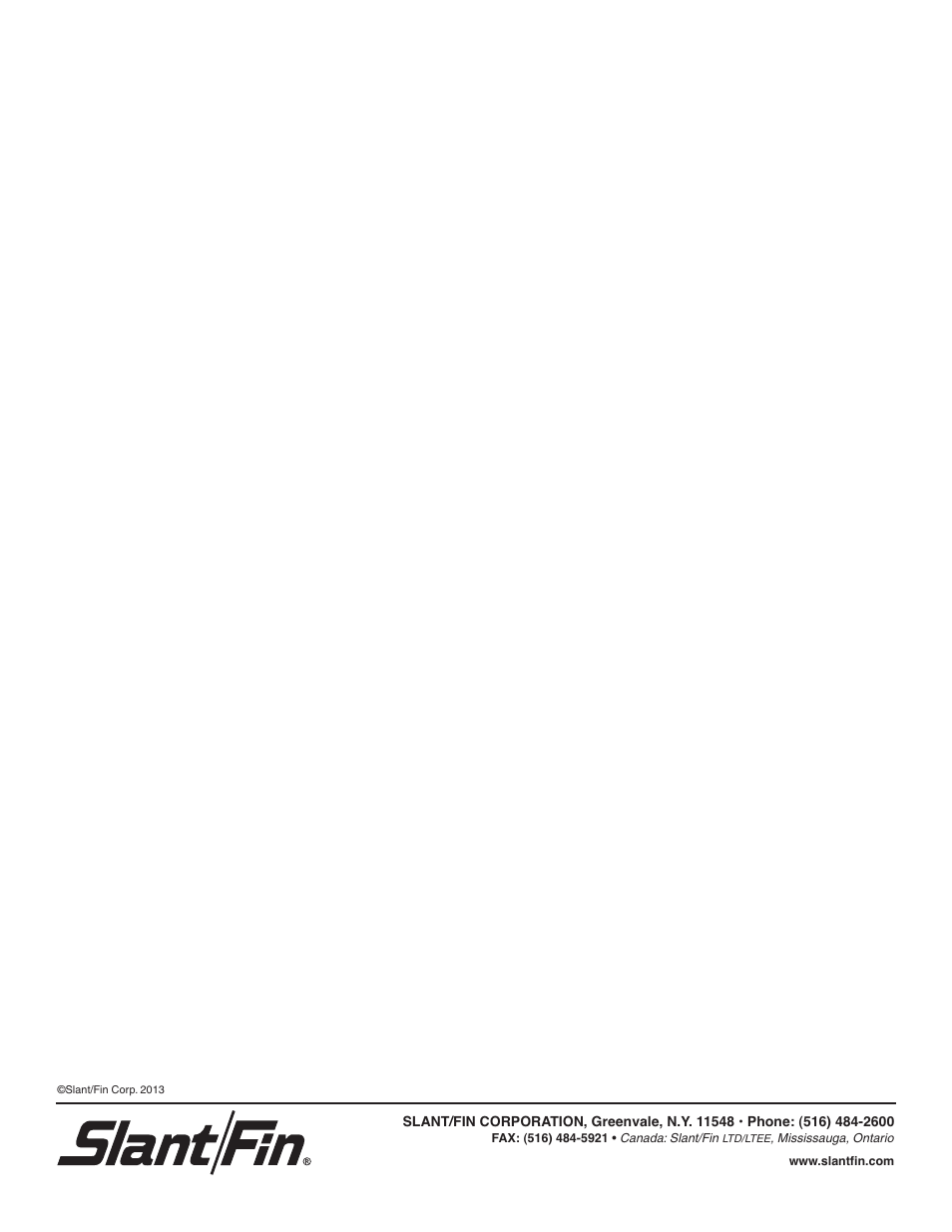 Slant/Fin CHS-399 User Manual | Page 36 / 36