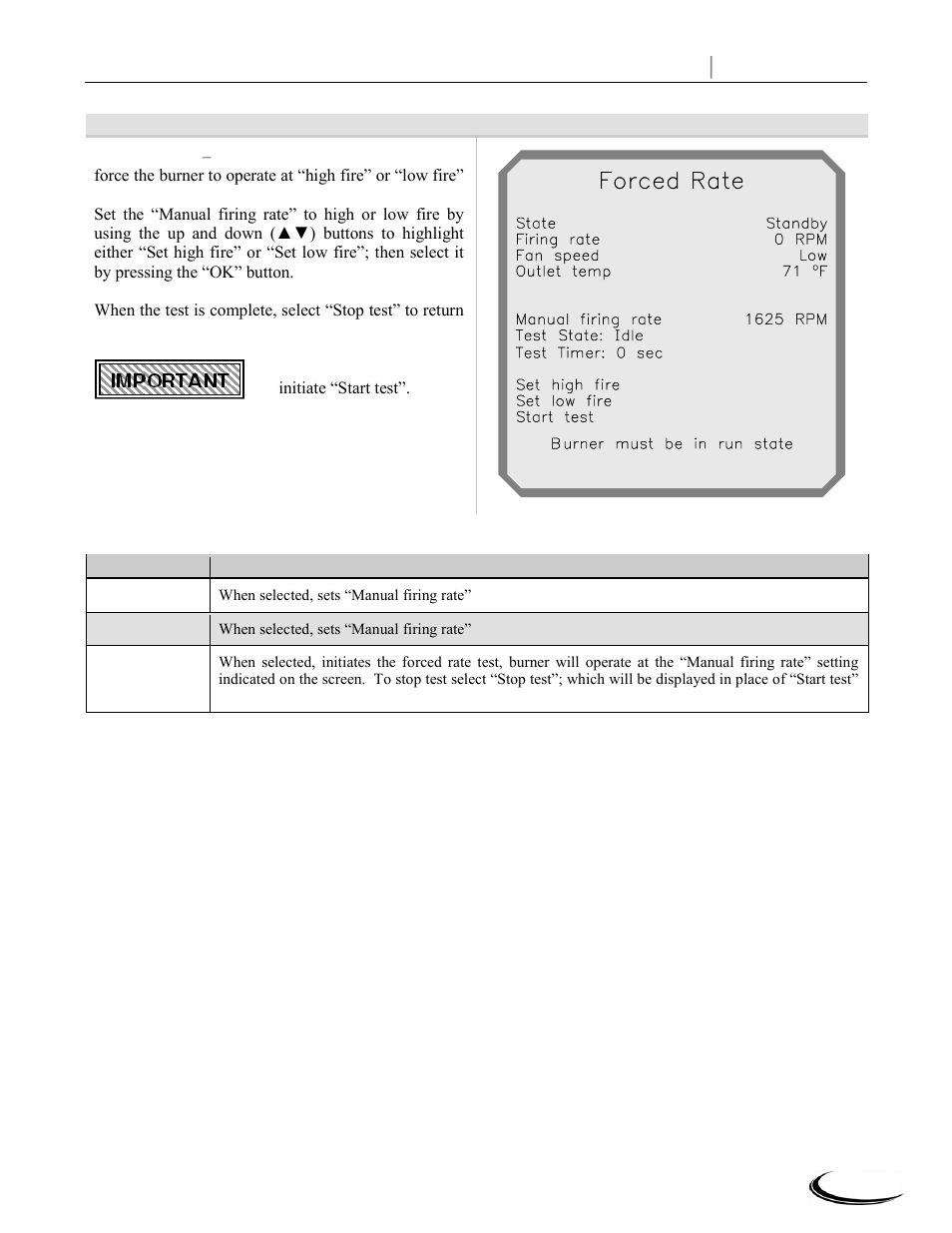 Slant fin corp, Forced, Rate | Slant/Fin CHS-399 User Manual | Page 9 / 36