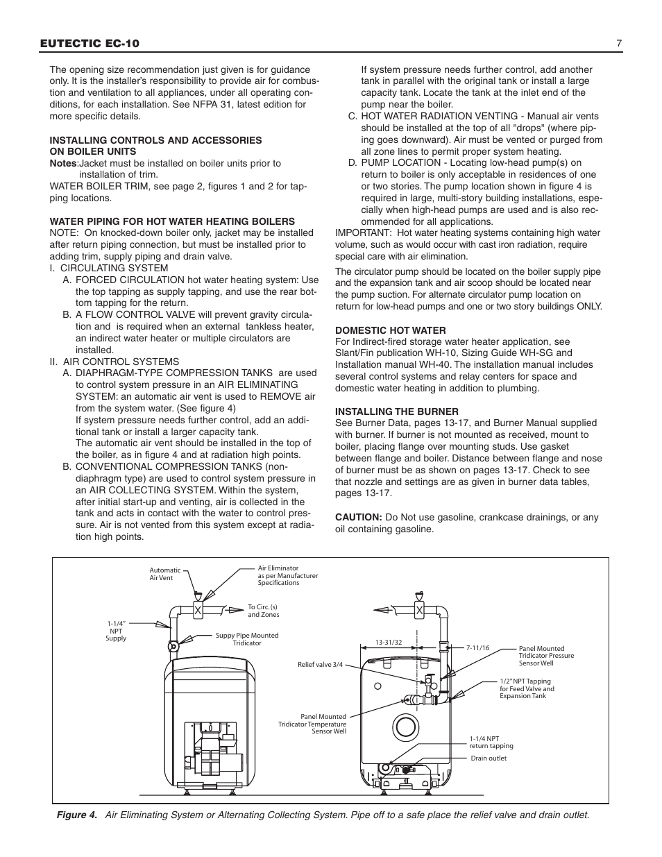 Slant/Fin EC-10 Installation User Manual | Page 7 / 24