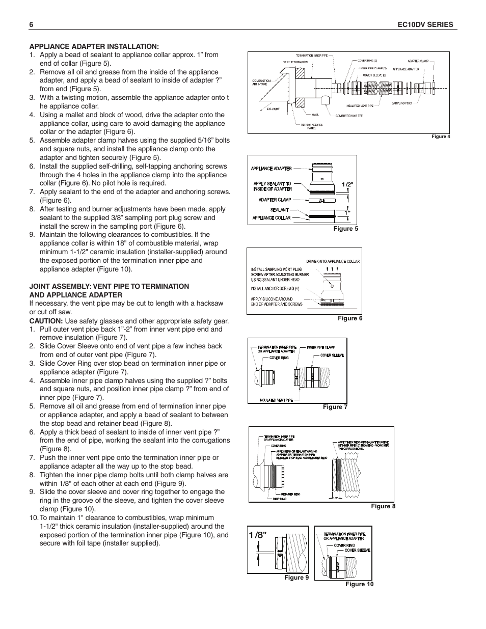 Slant/Fin EC-10DV Series Venting User Manual | Page 6 / 8