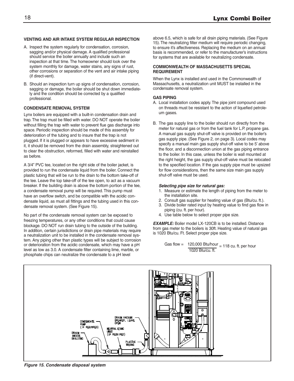 Lynx combi boiler 18 | Slant/Fin LX-150CB User Manual | Page 18 / 44