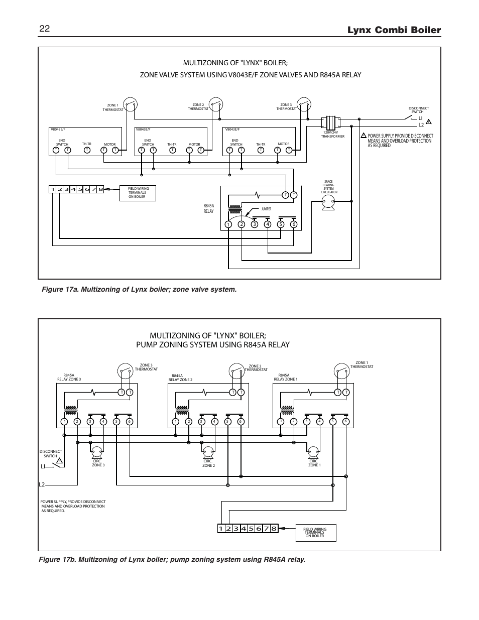 Lynx combi boiler 22, Li l2 | Slant/Fin LX-150CB User Manual | Page 22 / 44