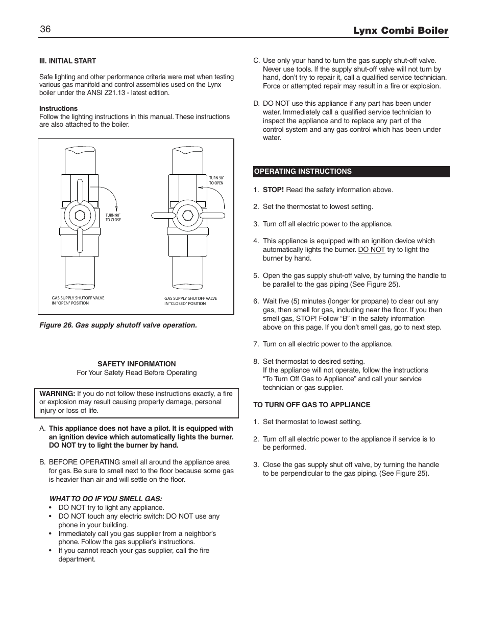 Lynx combi boiler 36 | Slant/Fin LX-150CB User Manual | Page 36 / 44