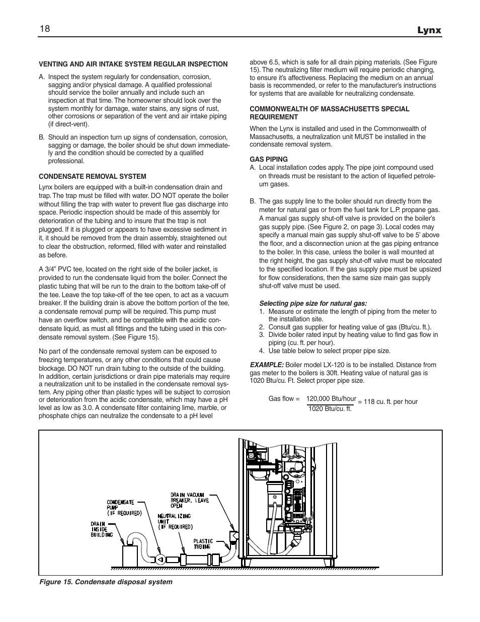 Lynx 18 | Slant/Fin LX-150 User Manual | Page 18 / 44