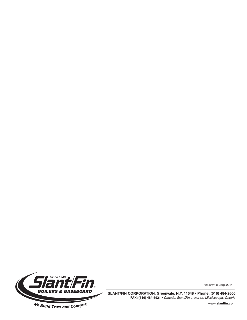 Slant/Fin LX-150 User Manual | Page 44 / 44