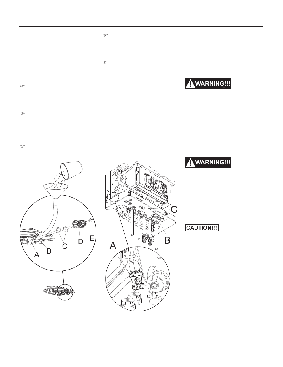 1 - operating, 12 - start-up, 1 - user instructions | 3 - filling the heating system, 2 - filling the condensate trap | Slant/Fin VSL-160C Part B User Manual | Page 26 / 36