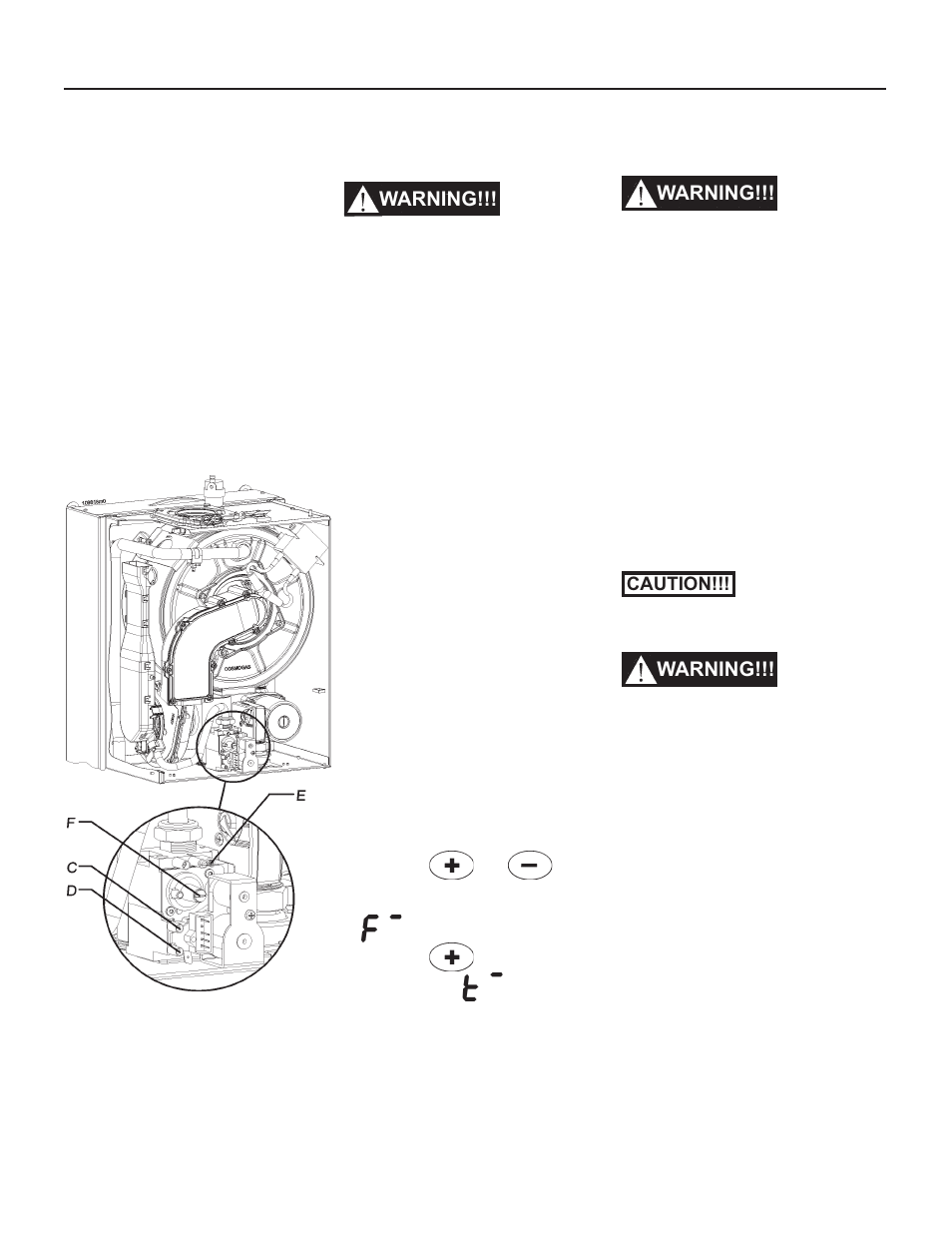 7 - gas supply pressure checking, 12 - start-up, Warning | Slant/Fin VSL-160C Part B User Manual | Page 29 / 36