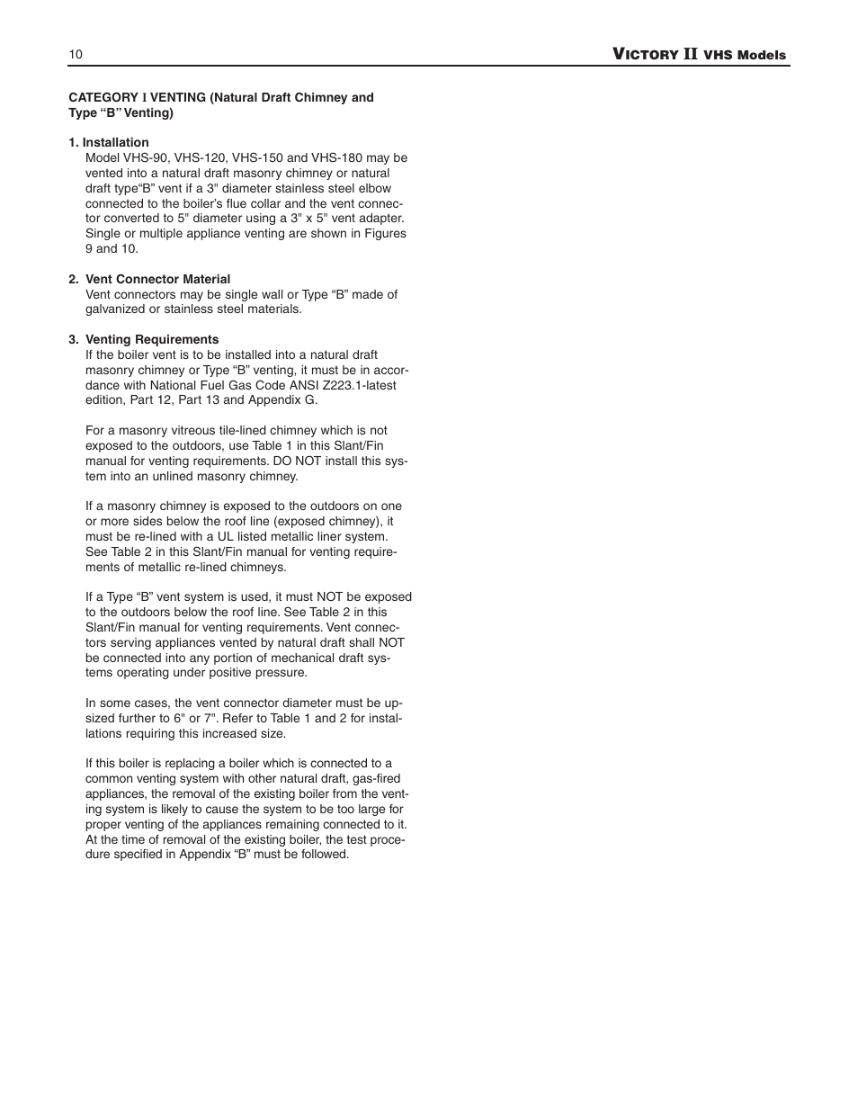 Slant/Fin VHS-180 User Manual | Page 10 / 36