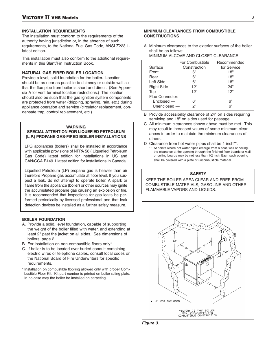 Slant/Fin VHS-180 User Manual | Page 3 / 36