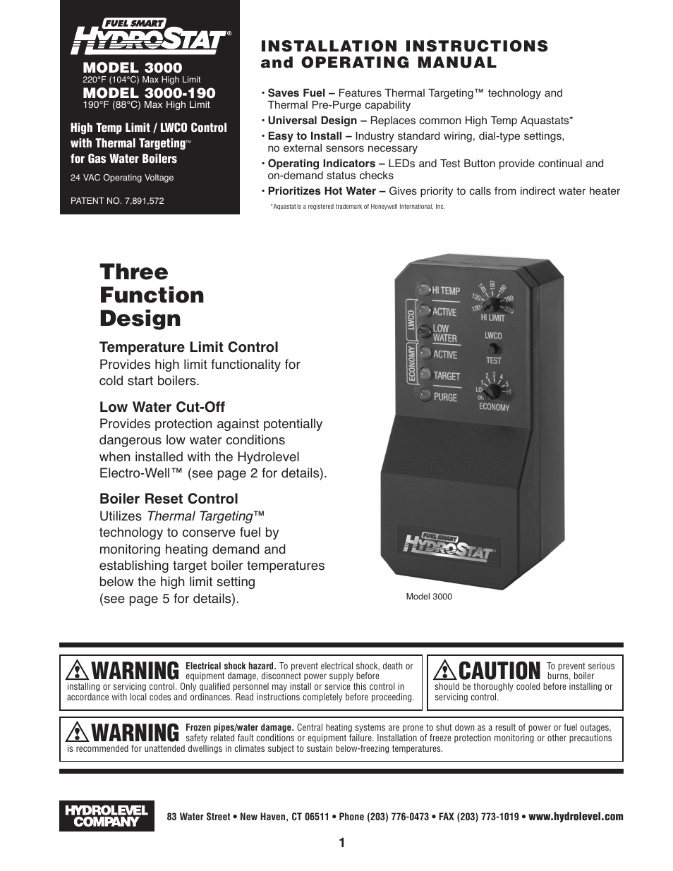 Slant/Fin 3000-190 User Manual | 8 pages