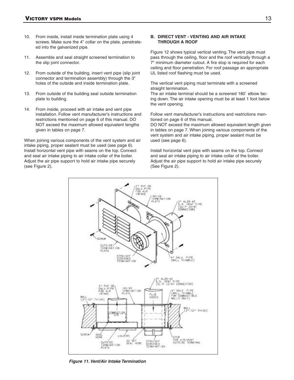 Slant/Fin VSPH-180 User Manual | Page 13 / 28