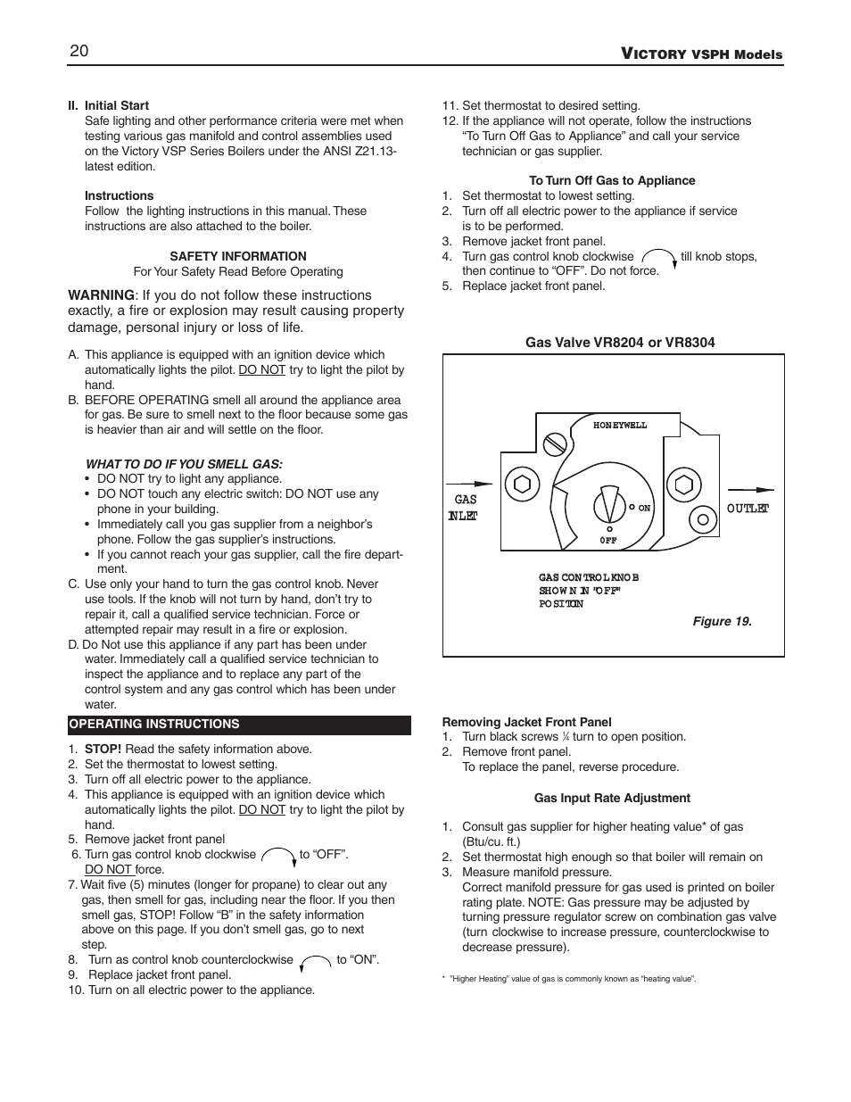 Slant/Fin VSPH-180 User Manual | Page 20 / 28
