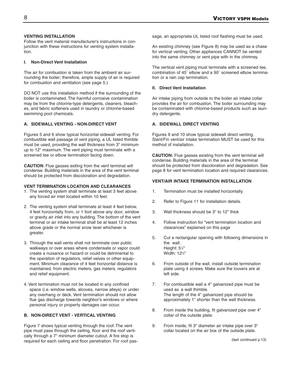 Slant/Fin VSPH-180 User Manual | Page 8 / 28
