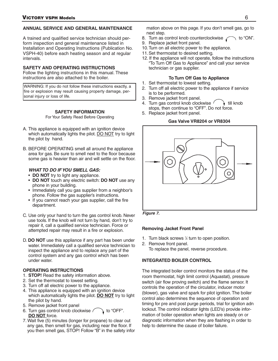 Slant/Fin Victory VSPH series User Manual | Page 6 / 8