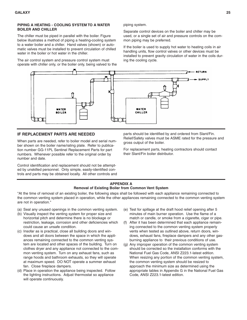 Slant/Fin GXH-190 User Manual | Page 25 / 28