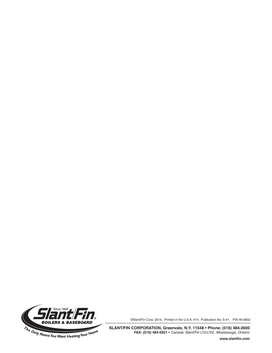 Slant/Fin S-150 Vestibule version User Manual | Page 28 / 28