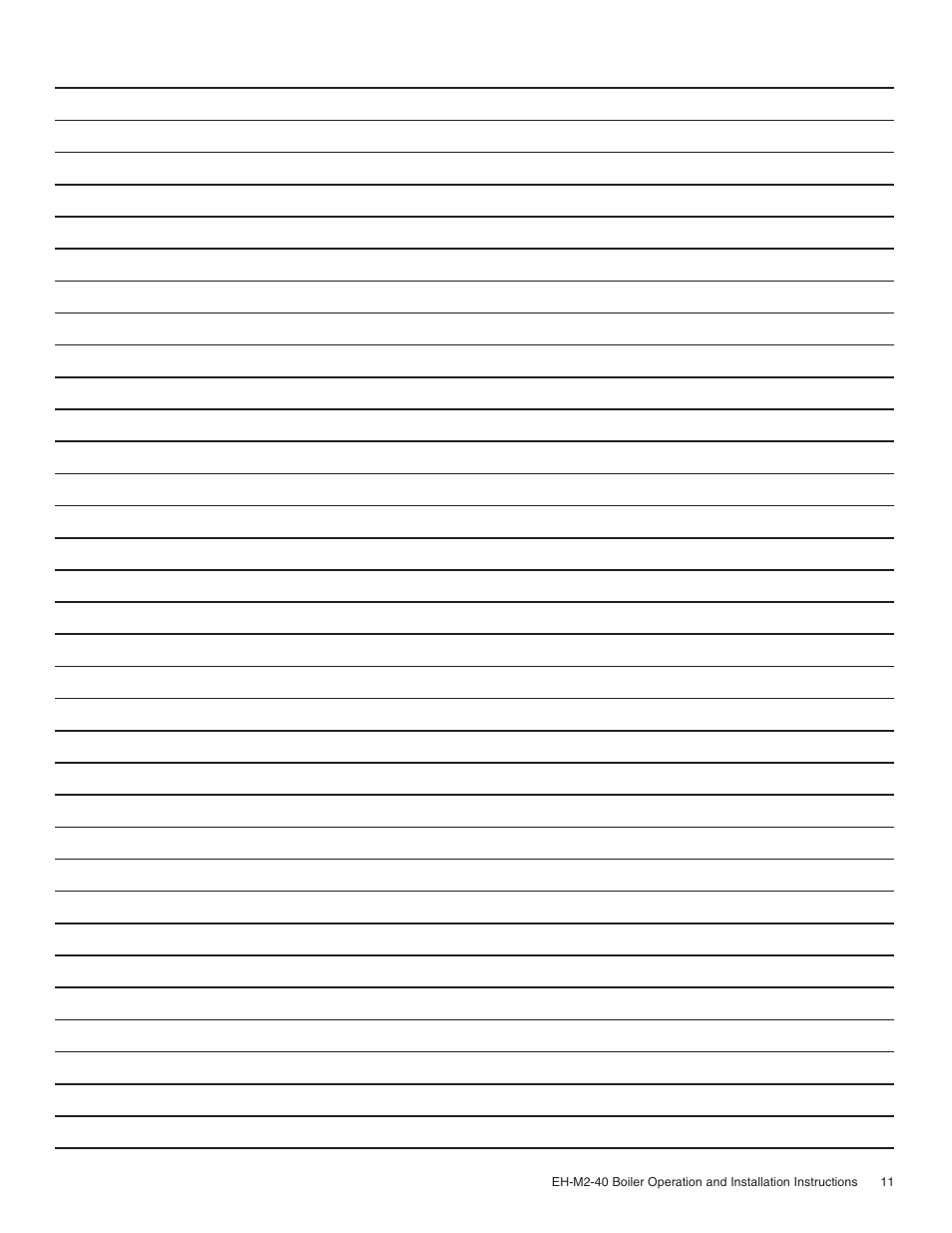 Slant/Fin EH-M2 User Manual | Page 11 / 12