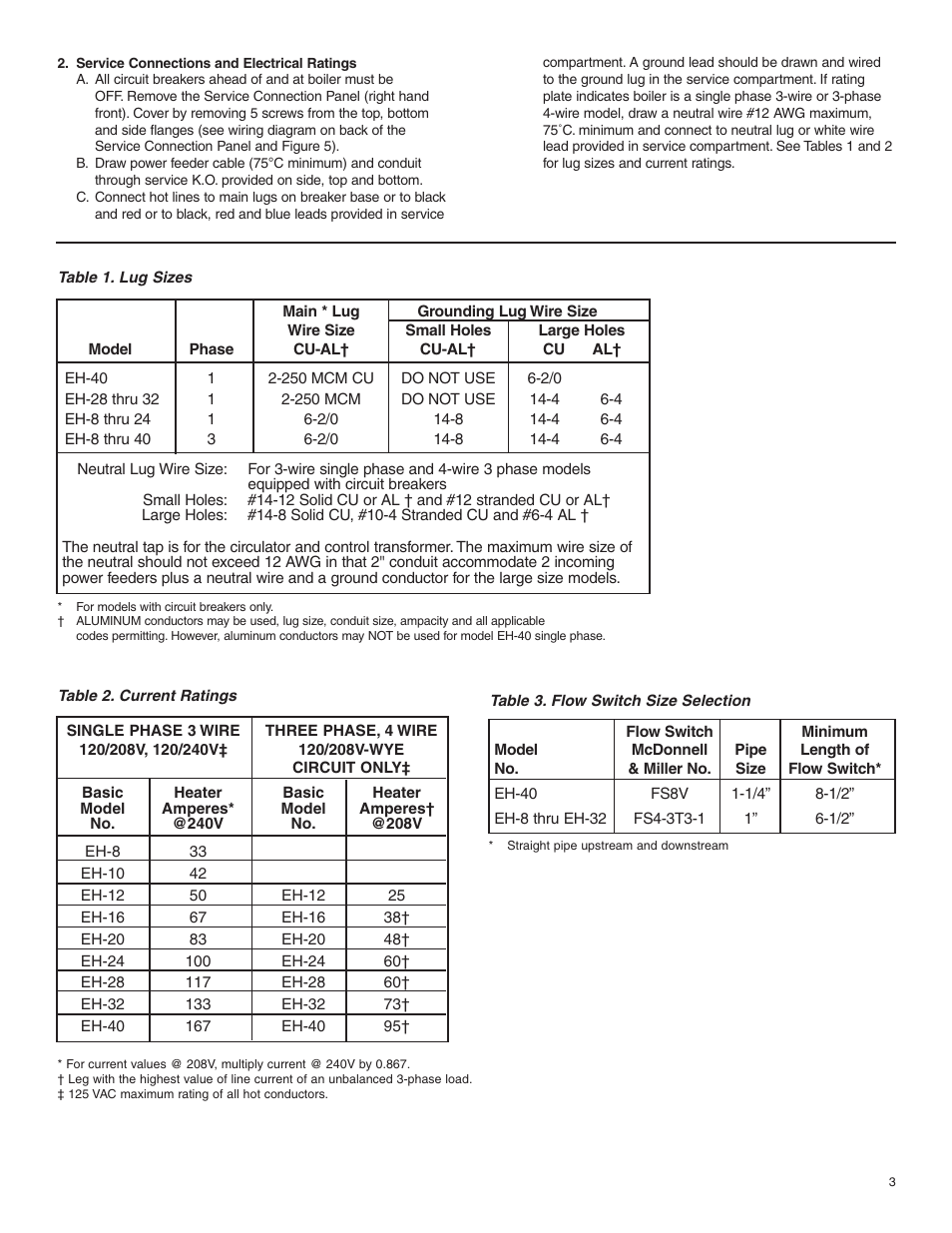 Slant/Fin EH User Manual | Page 3 / 6