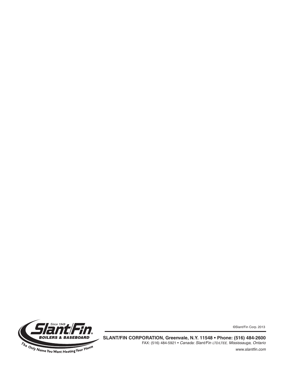 Slant/Fin XL-2000 User Manual | Page 16 / 16