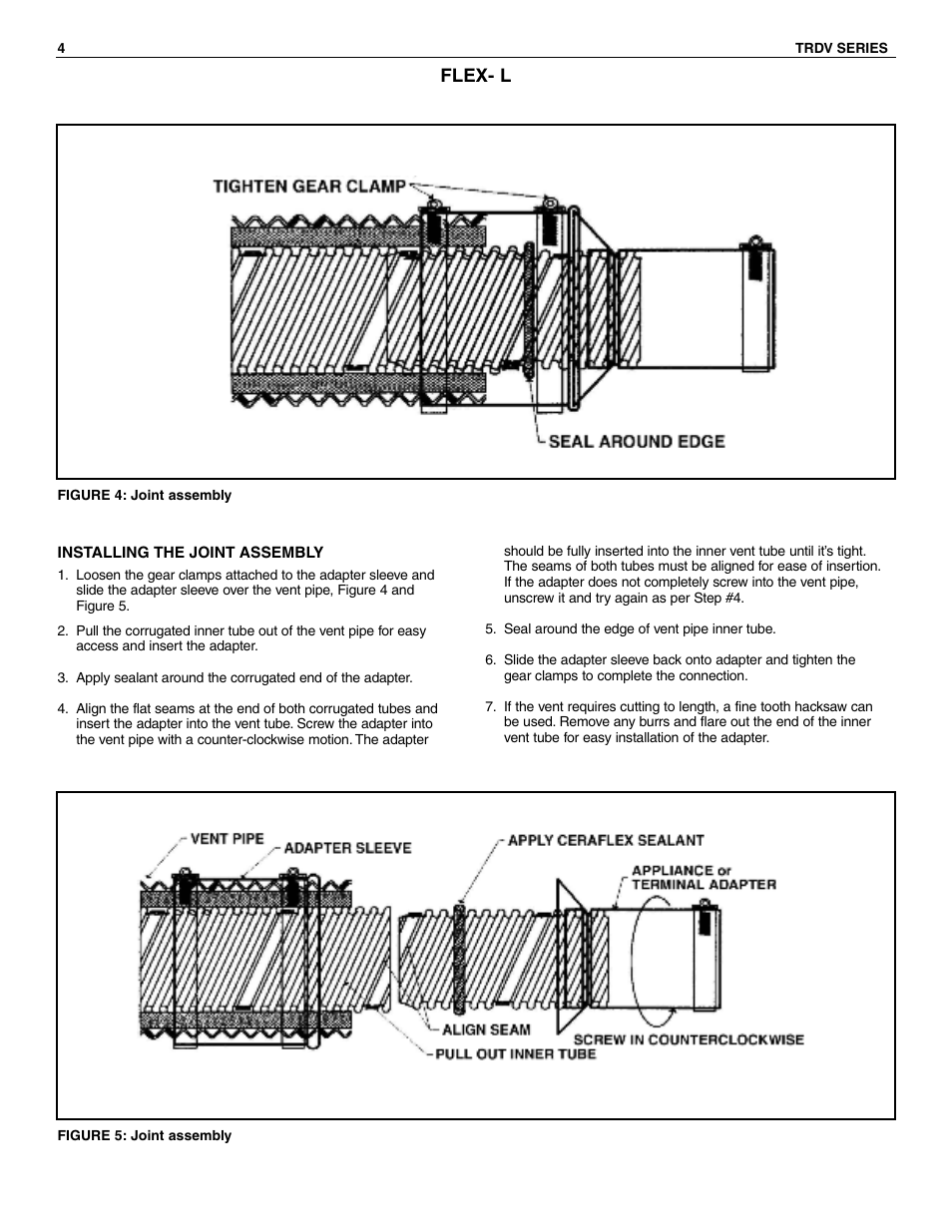 Flex- l | Slant/Fin TRDV Series Venting User Manual | Page 4 / 16