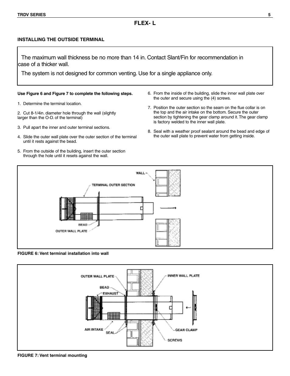 Slant/Fin TRDV Series Venting User Manual | Page 5 / 16