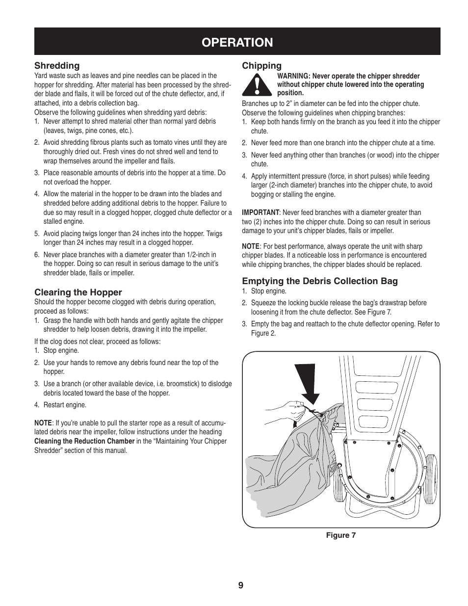 Operation | Craftsman 247.77636 User Manual | Page 9 / 40