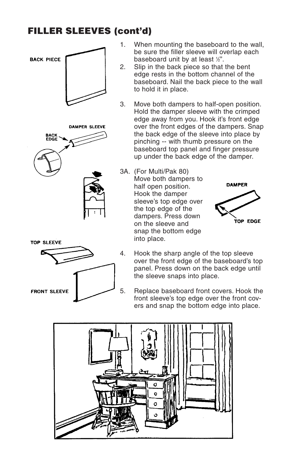 Filler sleeves (cont’d) | Slant/Fin Line 30 User Manual | Page 13 / 16