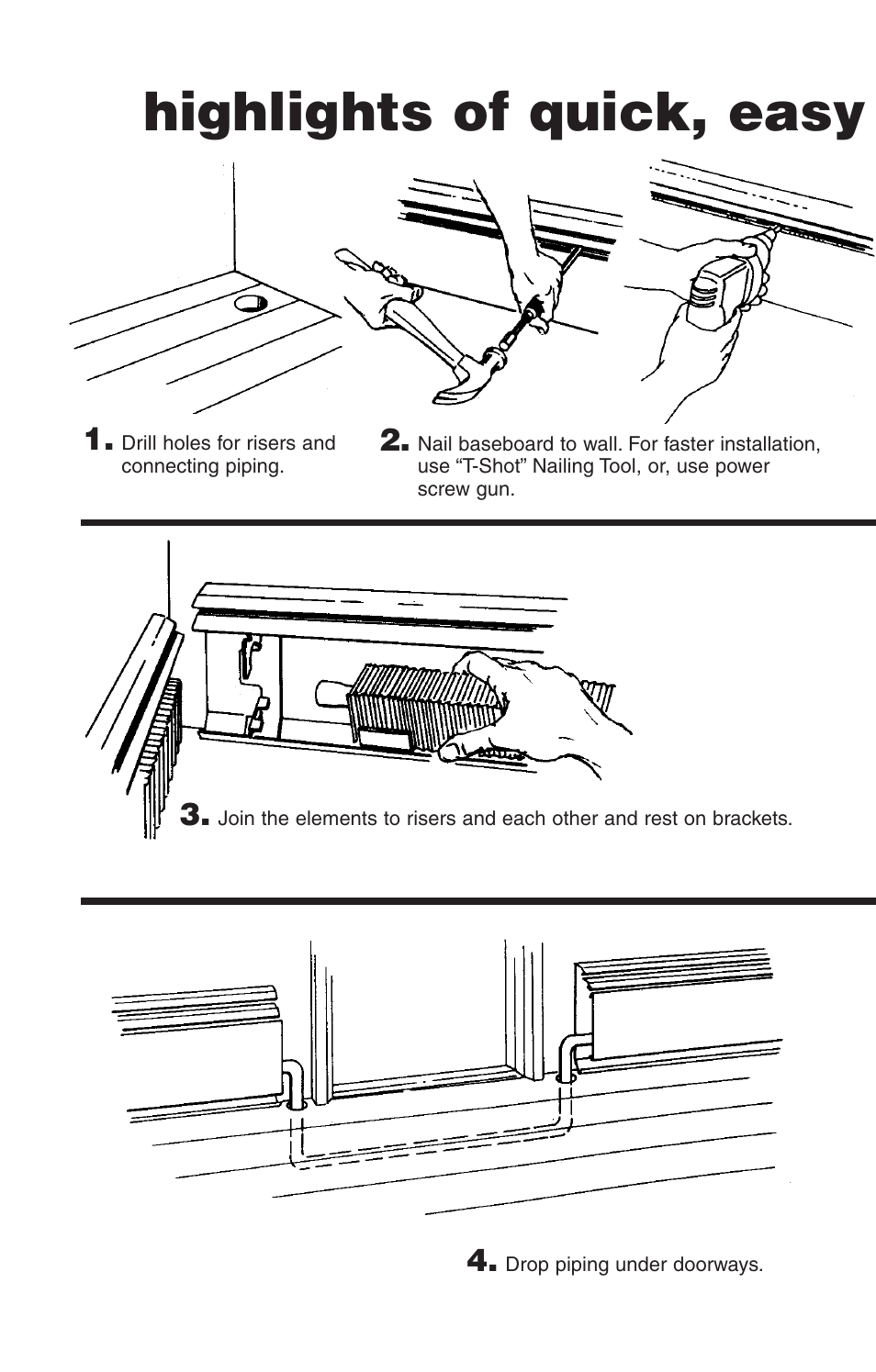 Highlights of quick, easy slant/fin installation | Slant/Fin Line 30 User Manual | Page 2 / 16
