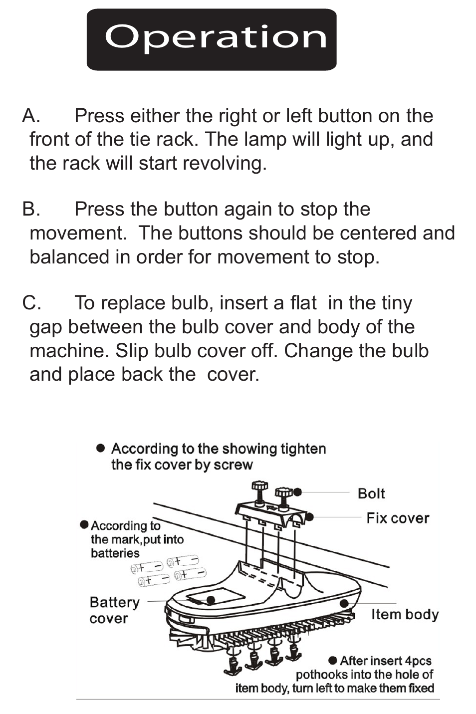 Operation | Smartek ST-72 User Manual | Page 3 / 4