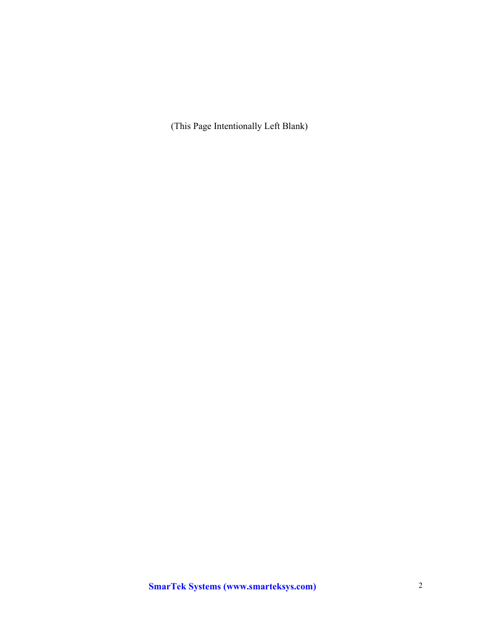 SmarTek Systems SAS-1 Specifications and Service Information User Manual | Page 2 / 4