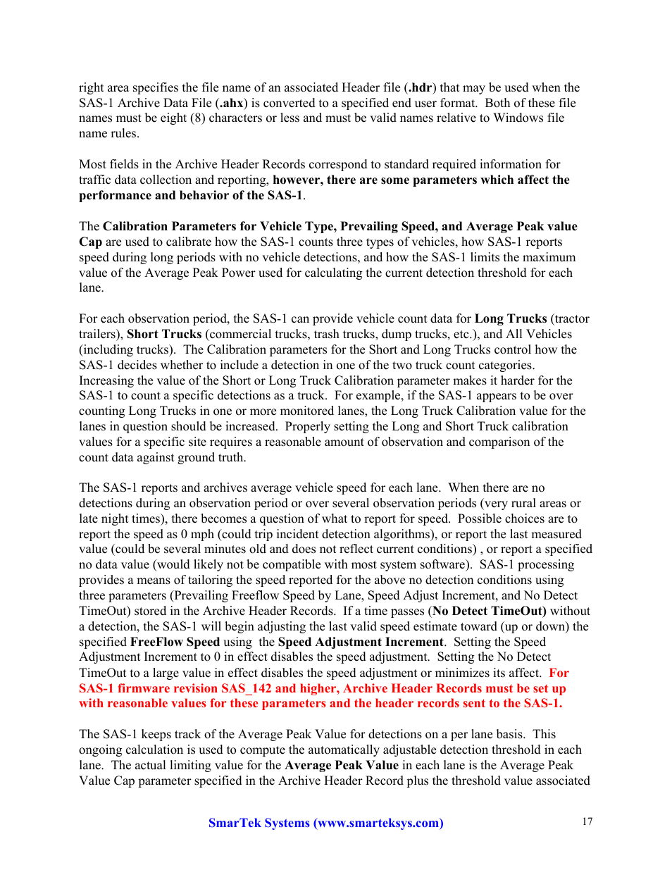 SmarTek Systems SAS-1 Setup Using SAS Monitor User Manual | Page 17 / 23