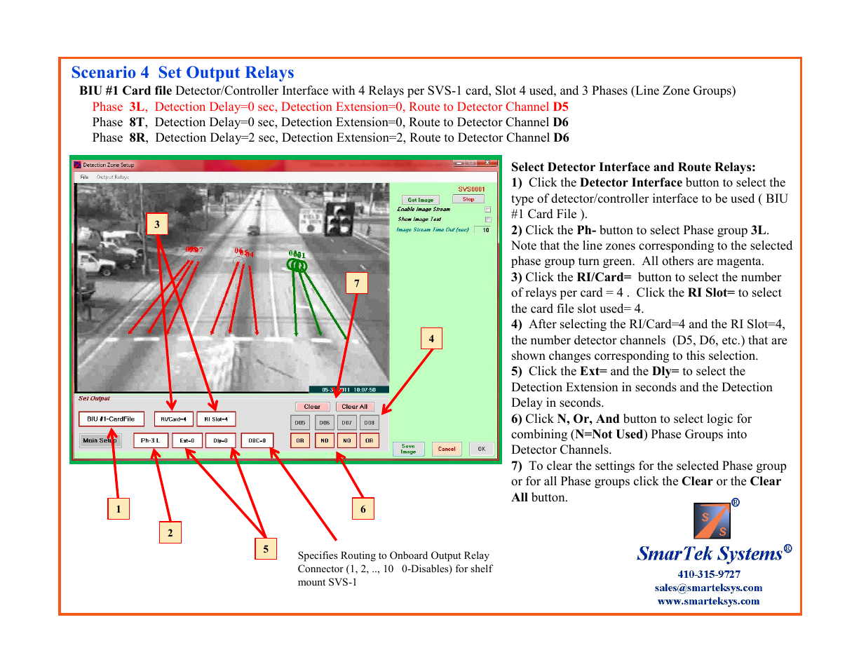 Scenario 4 set output relays | SmarTek Systems SVS-1 User Guide-Part B User Manual | Page 22 / 45
