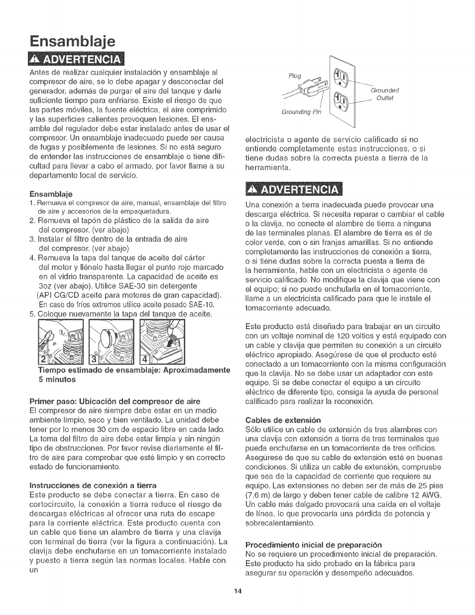 Ensamblaje, A advertencia | Craftsman 921.166400 User Manual | Page 16 / 20