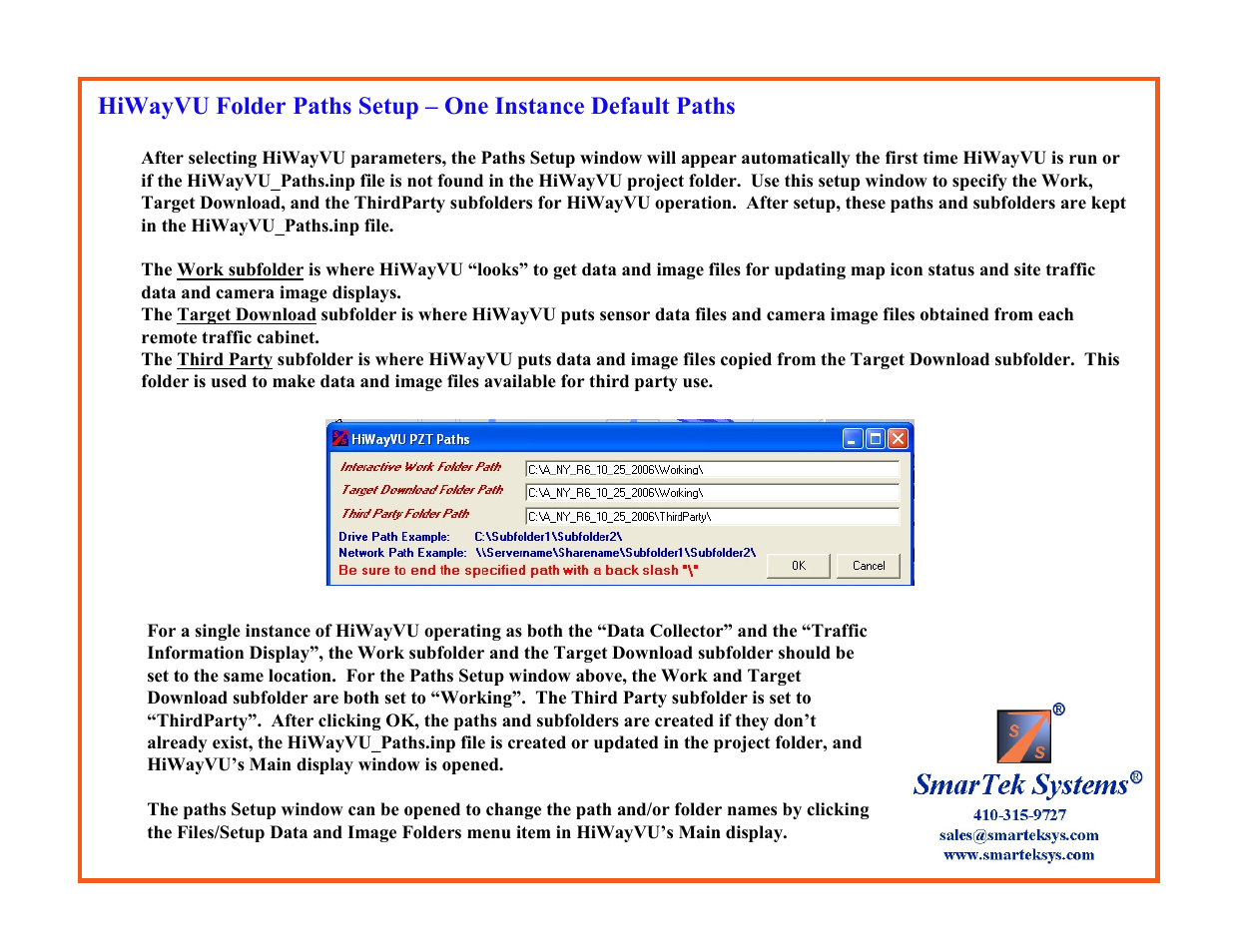 SmarTek Systems HiWayVU Startup Operation User Manual | Page 5 / 12