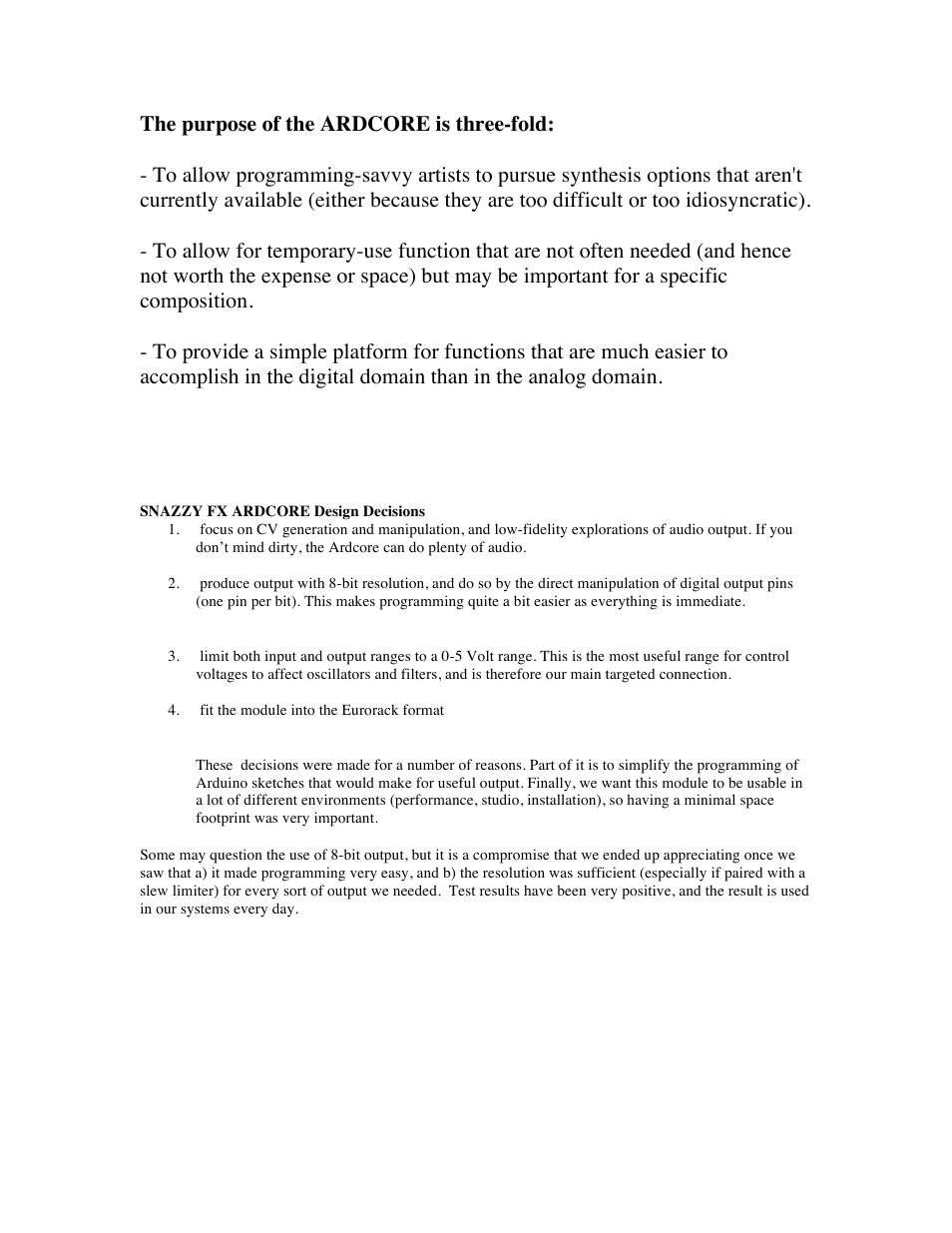 Snazzy FX ARDCORE User Manual | Page 9 / 16