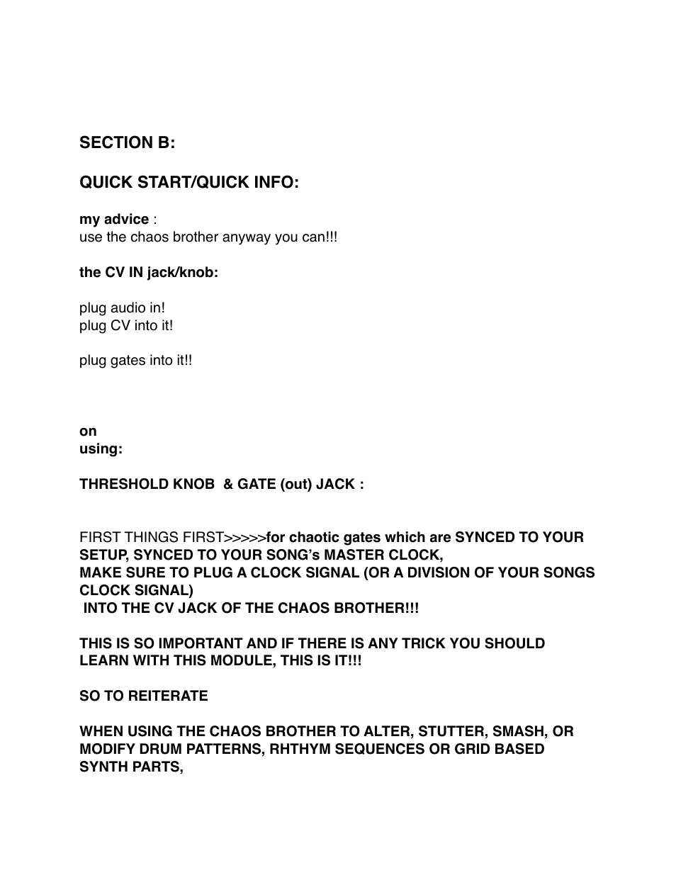 Snazzy FX CHAOS BROTHER User Manual | Page 12 / 24