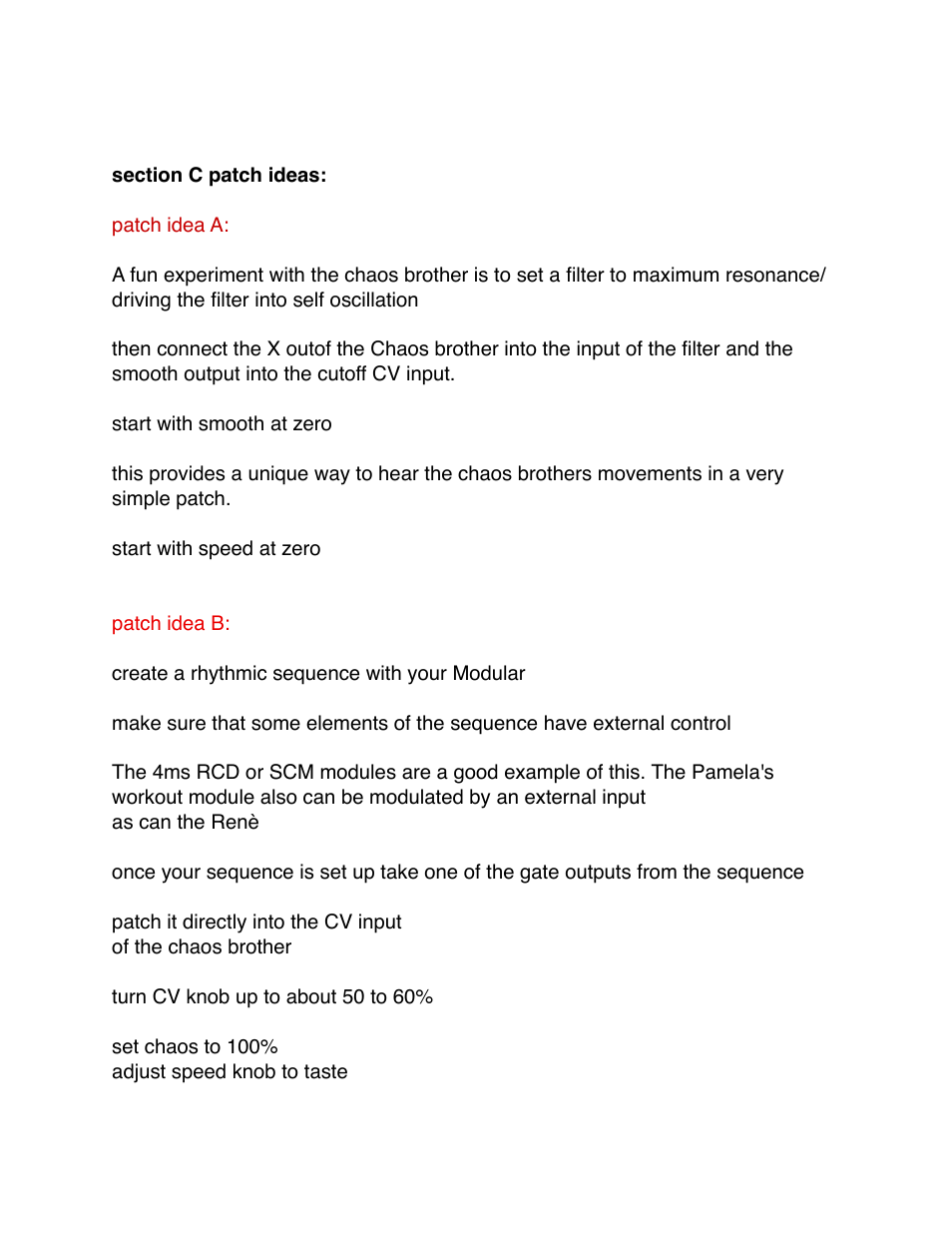 Snazzy FX CHAOS BROTHER User Manual | Page 17 / 24