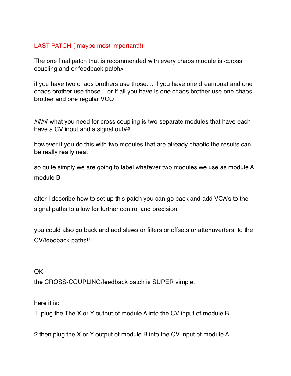 Snazzy FX CHAOS BROTHER User Manual | Page 20 / 24